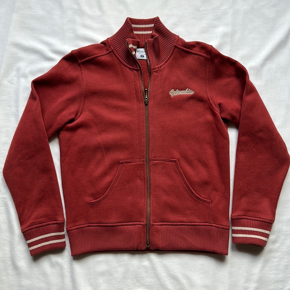 Columbia Maroon Varsity Jacket